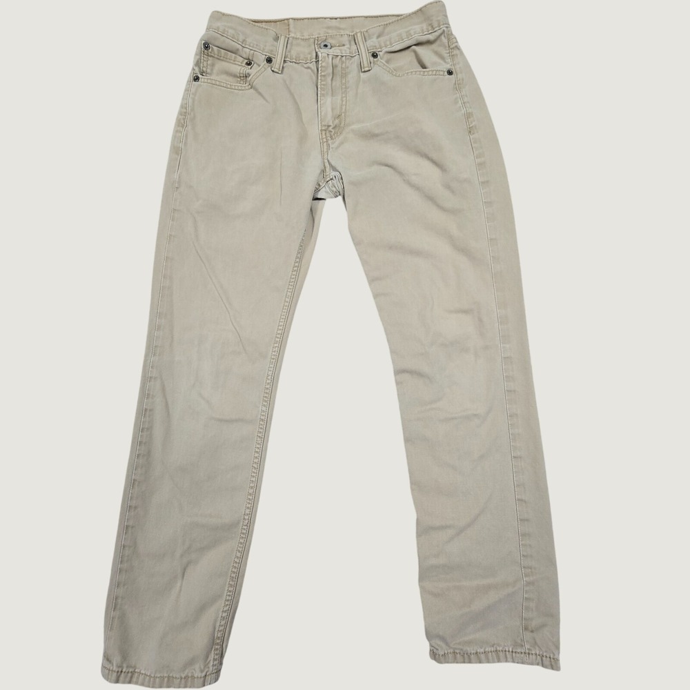 Levi's 511 Slim Fit Pants Mens 30x30 (fits  28x27.5) Tan Cotton Twill Casual